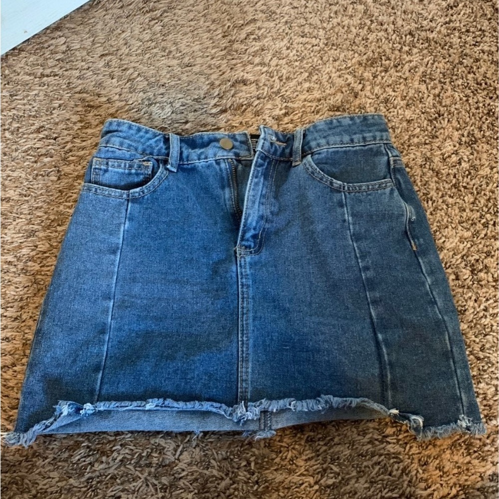 Small denim skirt